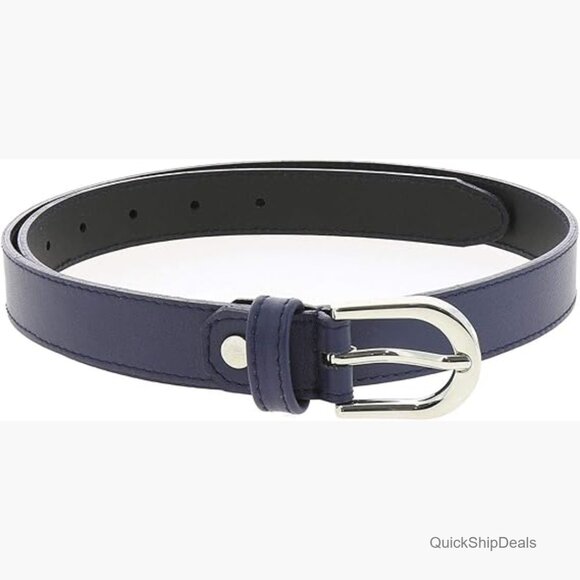 Italian Leather Belt with Polished Brass Buckle main image 6